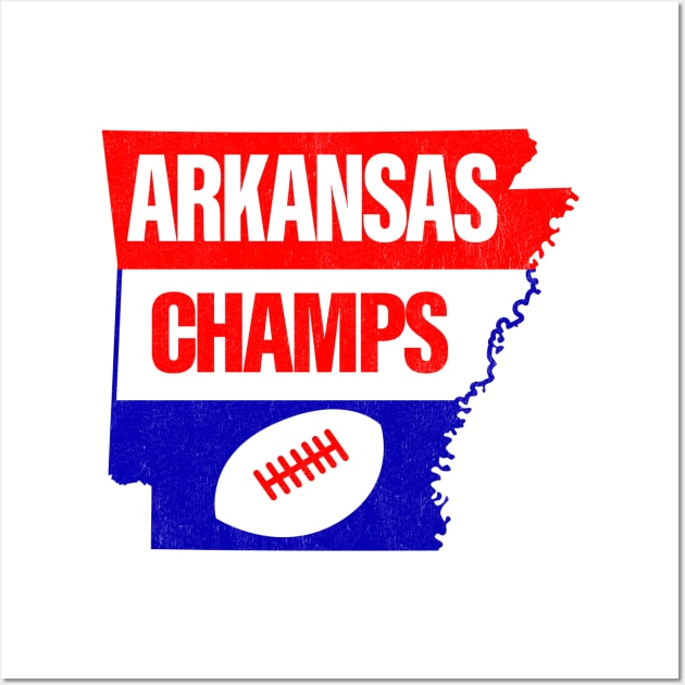 Defunct Arkansas Champs - AFA Football 1979 Wall Art by LocalZonly